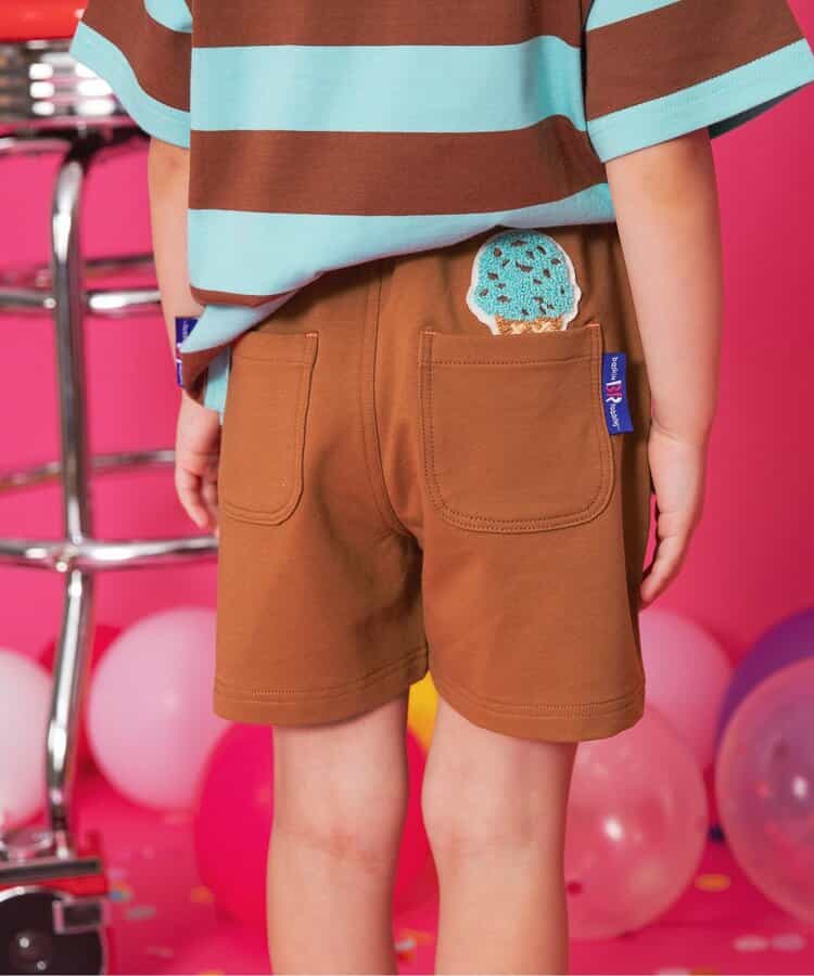 Japanese children's clothing BREEZE x Baskin-Robbins shorts 80-140cm boys' summer PANTS