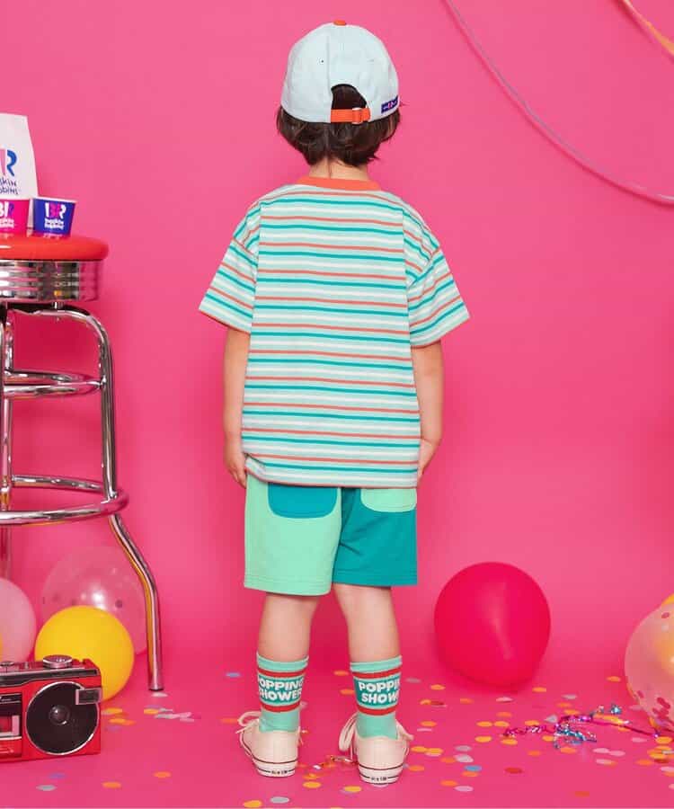 Japanese children's clothing BREEZE x Baskin-Robbins shorts 80-140cm boys' summer PANTS