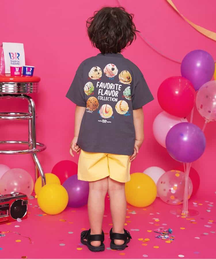 Japanese children's clothing BREEZE x Baskin-Robbins shorts 80-140cm boys' summer PANTS