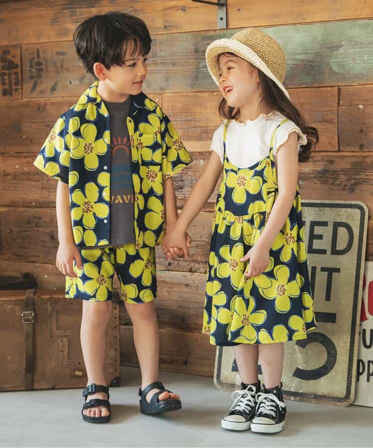 Japanese children's clothing BREEZE quick-drying vacation style shorts 80-140cm boys'/girls' summer PANTS