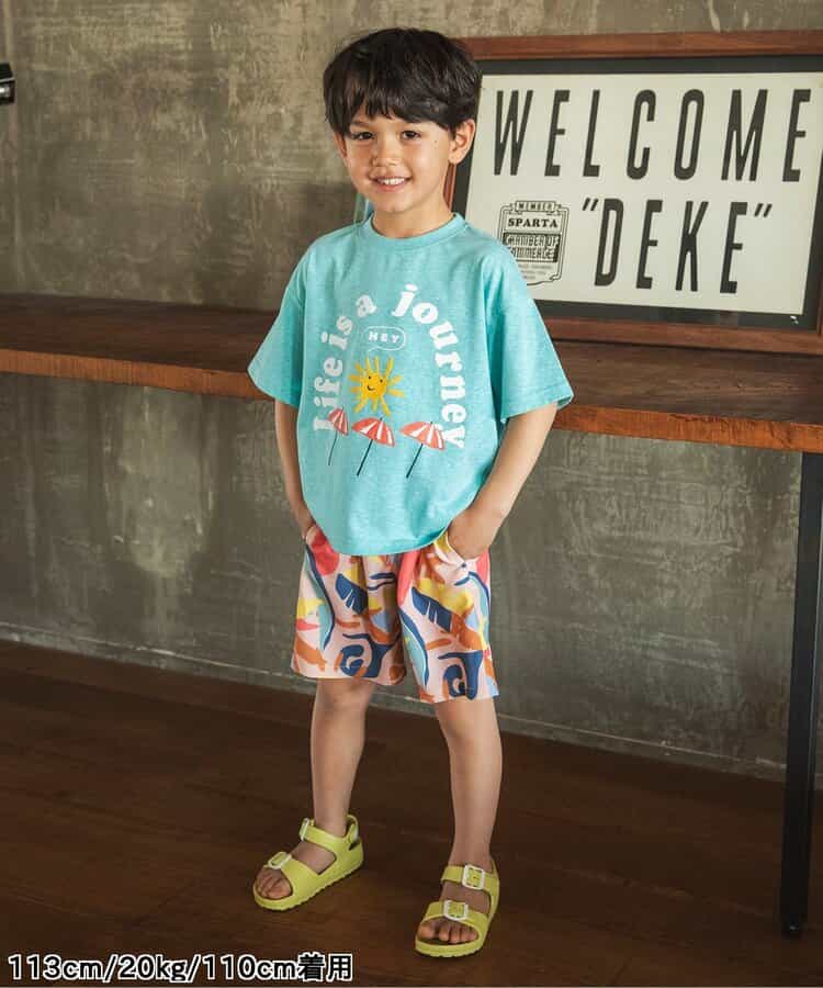 Japanese children's clothing BREEZE quick-drying vacation style shorts 80-140cm boys'/girls' summer PANTS