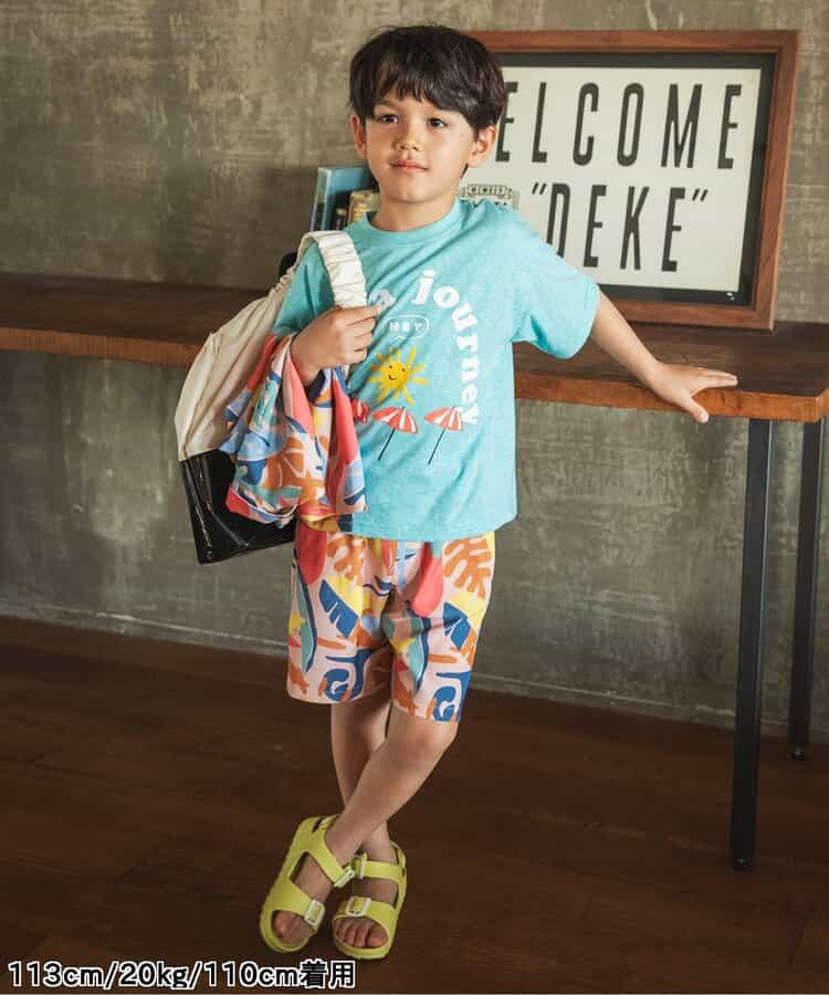 Japanese children's clothing BREEZE quick-drying vacation style shorts 80-140cm boys'/girls' summer PANTS