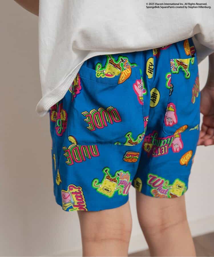 BREEZE x SpongeBob SquarePants Hawaiian Shorts 80-140cm Boys Summer PANTS