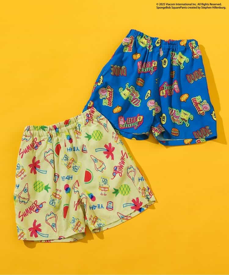 BREEZE x SpongeBob SquarePants Hawaiian Shorts 80-140cm Boys Summer PANTS