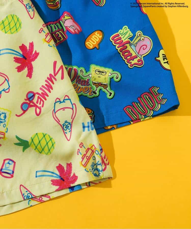 BREEZE x SpongeBob SquarePants Hawaiian Shorts 80-140cm Boys Summer PANTS