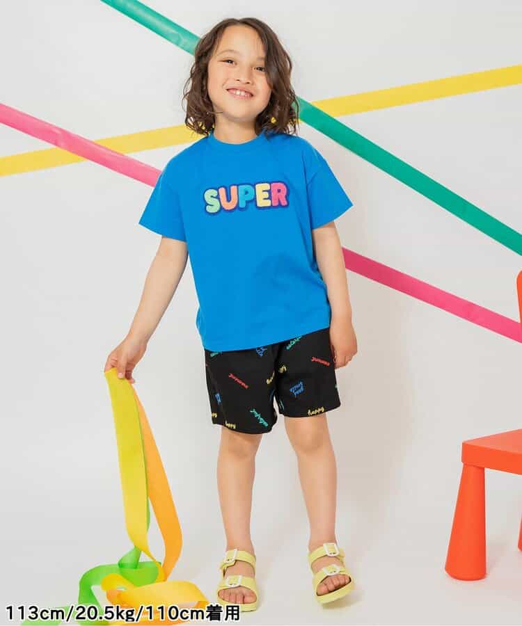 Japanese children's clothing BREEZE embroidered letter top 80-140cm boys' summer PANTS