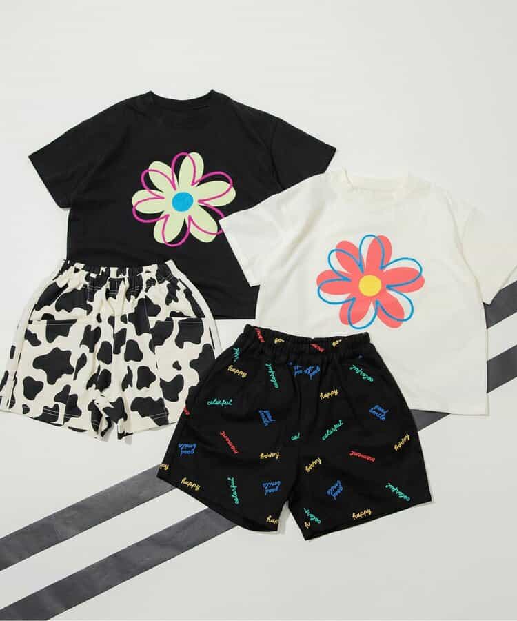 Japanese children's clothing BREEZE embroidered letter top 80-140cm boys' summer PANTS