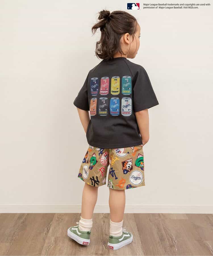 Japanese children's clothing BREEZE x MLB print shorts 80-140cm boys' summer PANTS