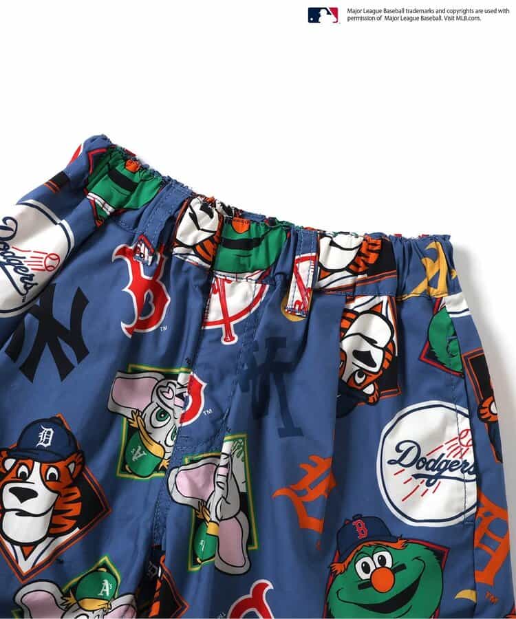 Japanese children's clothing BREEZE x MLB print shorts 80-140cm boys' summer PANTS