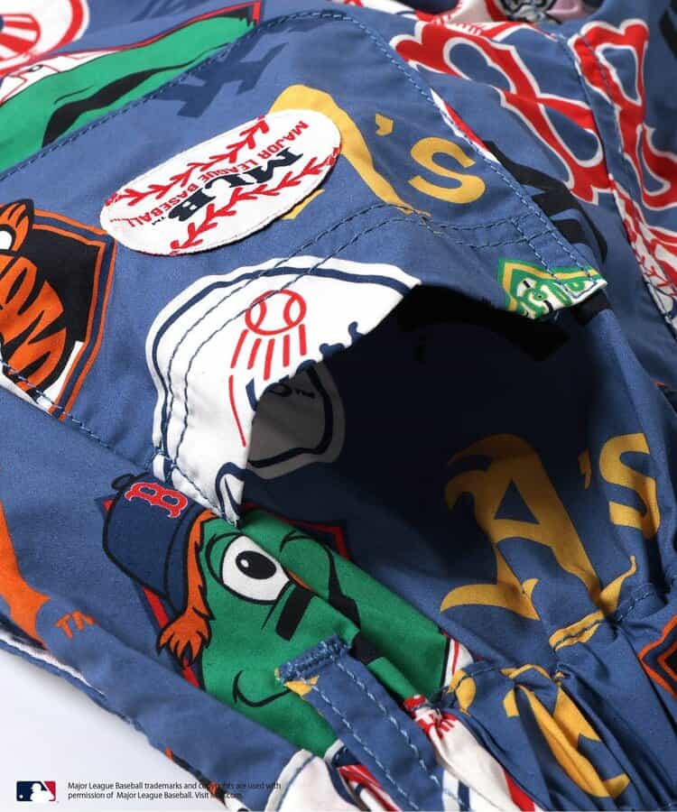 Japanese children's clothing BREEZE x MLB print shorts 80-140cm boys' summer PANTS