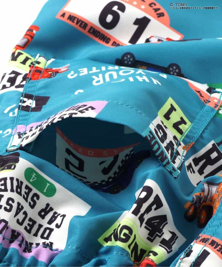 BREEZE x TOMICA UV-Proof Amphibious Beach Shorts (80-130cm) for Boys (Japanese Kidswear) Summer Swimwear Special