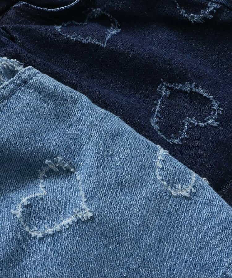 Japanese children's clothing BREEZE heart-shaped denim skirt 80-140cm girls summer SKIRTS