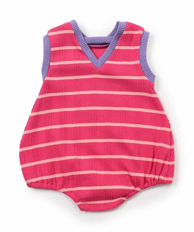 BREEZE Striped Jumpsuit (70-80cm) for Girls (Summer Jumpsuit for Newborns)