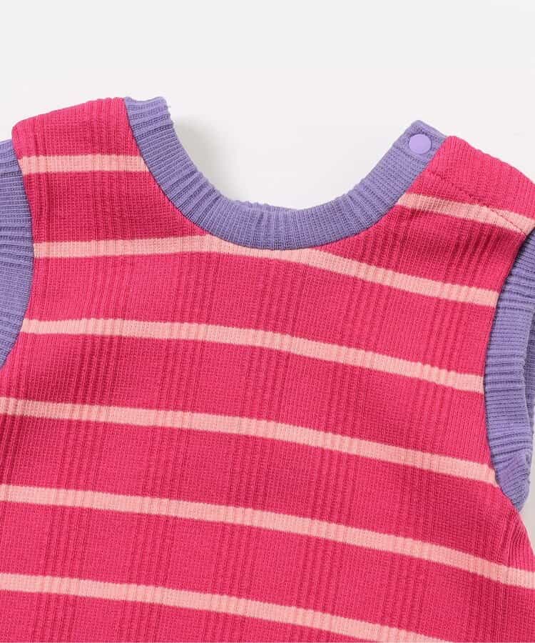 BREEZE Striped Jumpsuit (70-80cm) for Girls (Summer Jumpsuit for Newborns)