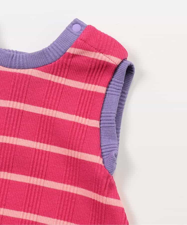 BREEZE Striped Jumpsuit (70-80cm) for Girls (Summer Jumpsuit for Newborns)