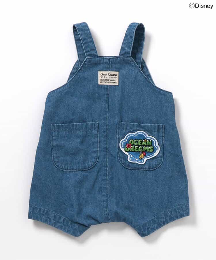 BREEZE x Disney The Little Mermaid Denim Jumpsuit (70-80cm) for Girls (Summer Jumpsuit for Newborns)