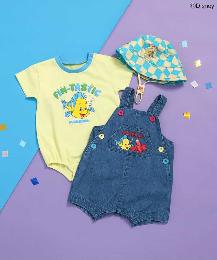 BREEZE x Disney The Little Mermaid Denim Jumpsuit (70-80cm) for Girls (Summer Jumpsuit for Newborns)