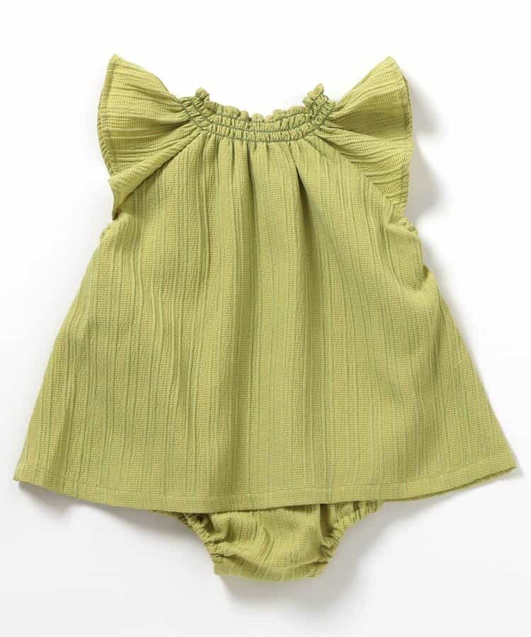 Japanese children's clothing BREEZE lace sleeve dress 70-80cm girls' newborn baby summer jumpsuit