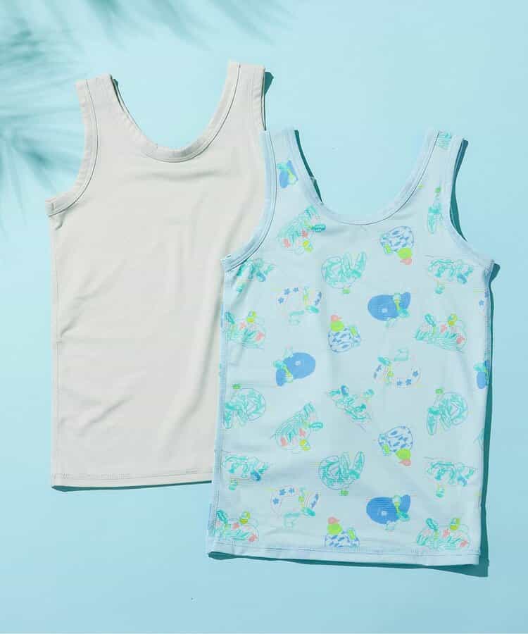 Japanese children's clothing BREEZE suspender underwear two-piece set 90-140cm boys' summer TOPS