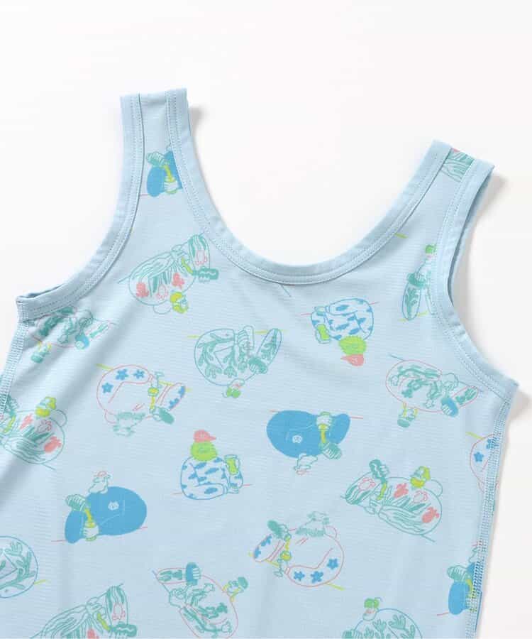 Japanese children's clothing BREEZE suspender underwear two-piece set 90-140cm boys' summer TOPS