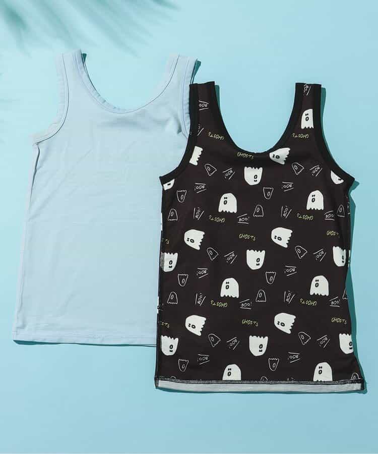 Japanese children's clothing BREEZE suspender underwear two-piece set 90-140cm boys' summer TOPS