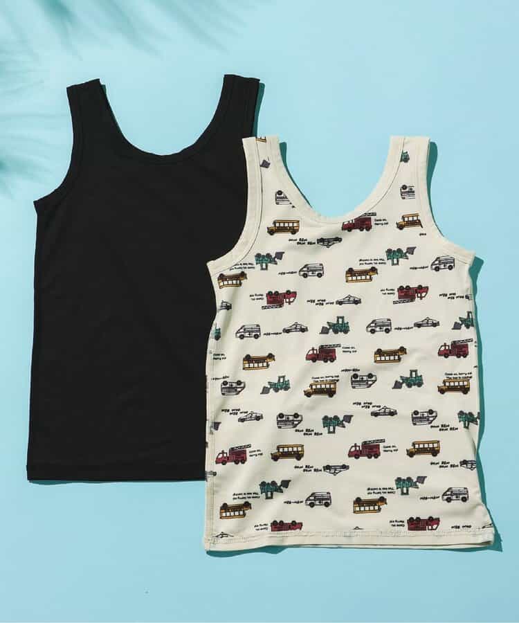 Japanese children's clothing BREEZE suspender underwear two-piece set 90-140cm boys' summer TOPS