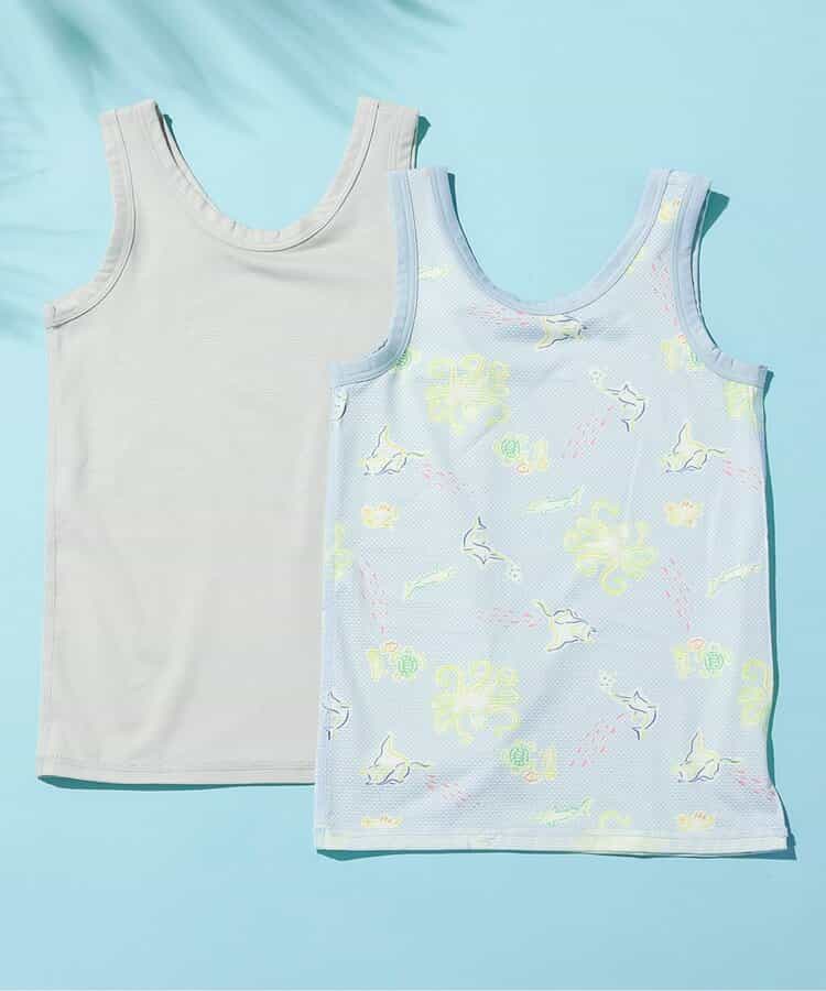 Japanese children's clothing BREEZE suspender underwear two-piece set 90-140cm boys' summer TOPS