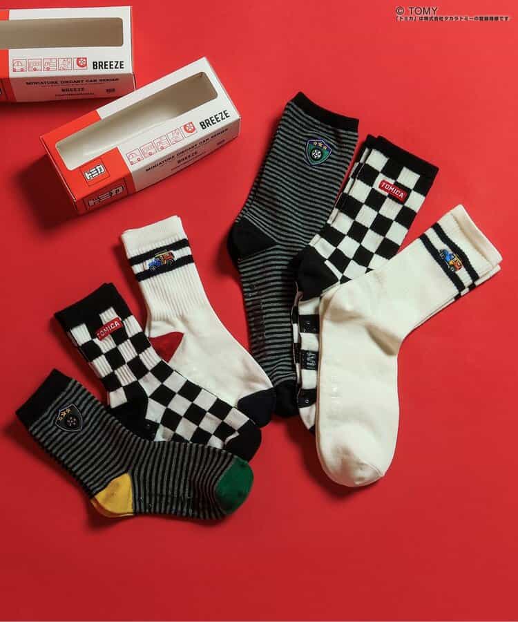BR#22EE x TOMICA Socks (3 pairs, 10-27cm) - Direct from Japan