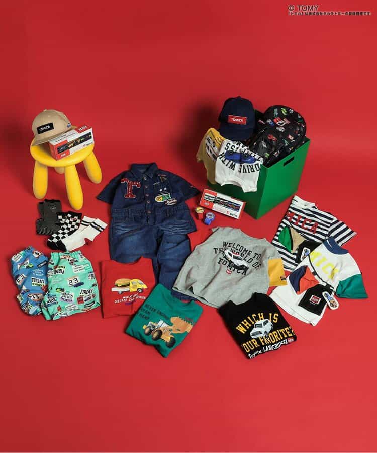BREEZE x TOMICA UV-Proof Amphibious Beach Shorts (80-130cm) for Boys (Japanese Kidswear) Summer Swimwear Special