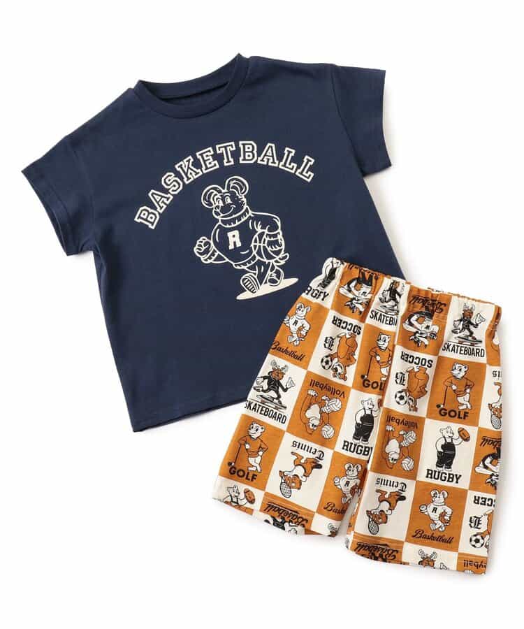 Japanese children's clothing BREEZE pajamas 80-150cm boys' and girls' summer pajamas series