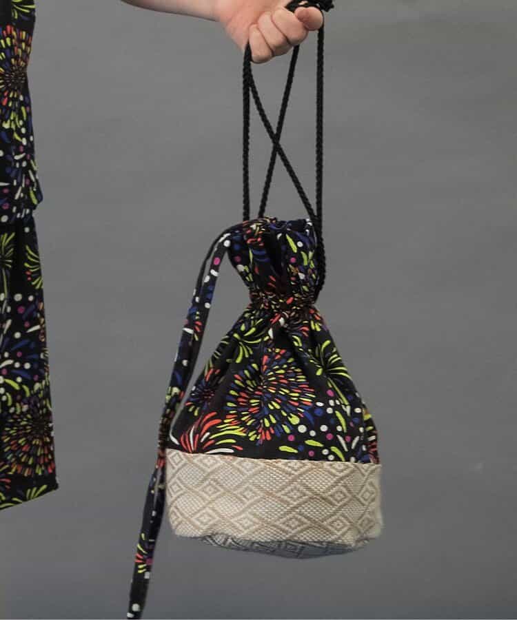 BREEZE Drawstring Bags (Direct from Japan) Japanese Kimono Bag Series Other Brands Japanese Summer Festival Special