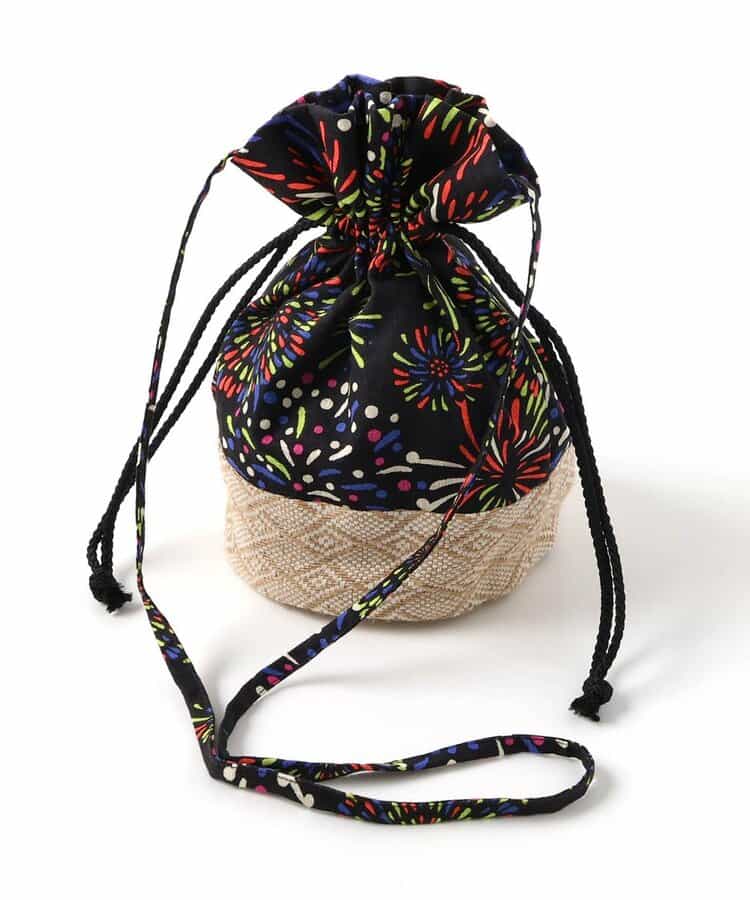 BREEZE Drawstring Bags (Direct from Japan) Japanese Kimono Bag Series Other Brands Japanese Summer Festival Special