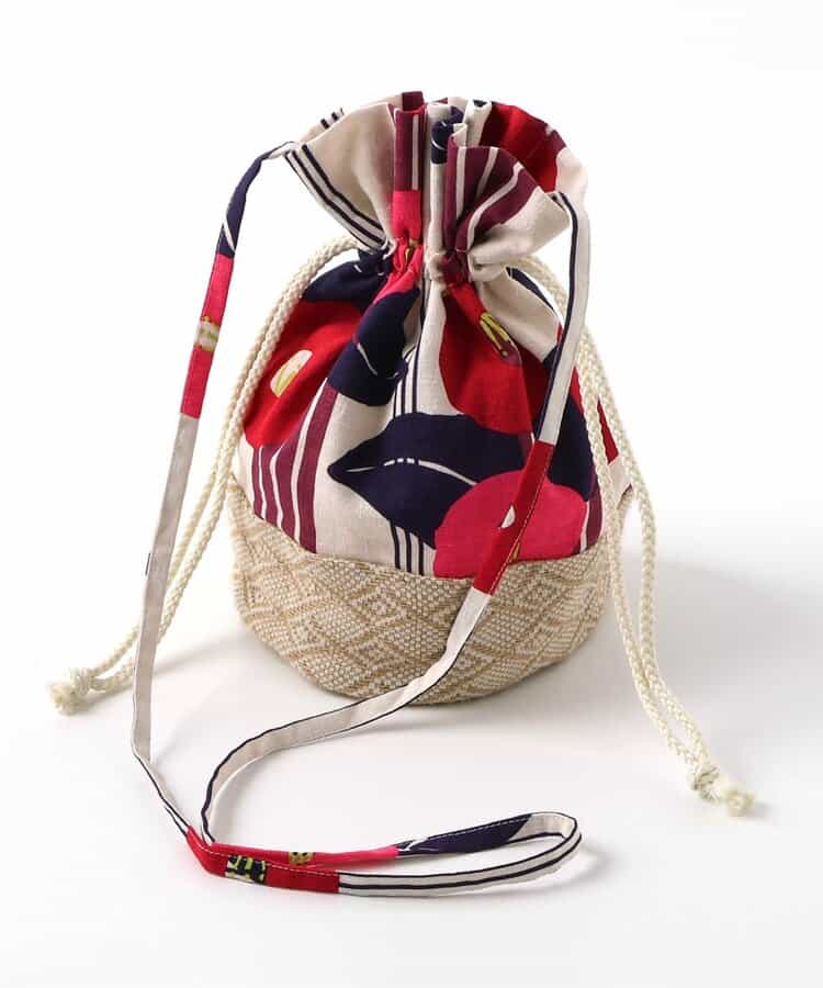 BREEZE Drawstring Bags (Direct from Japan) Japanese Kimono Bag Series Other Brands Japanese Summer Festival Special