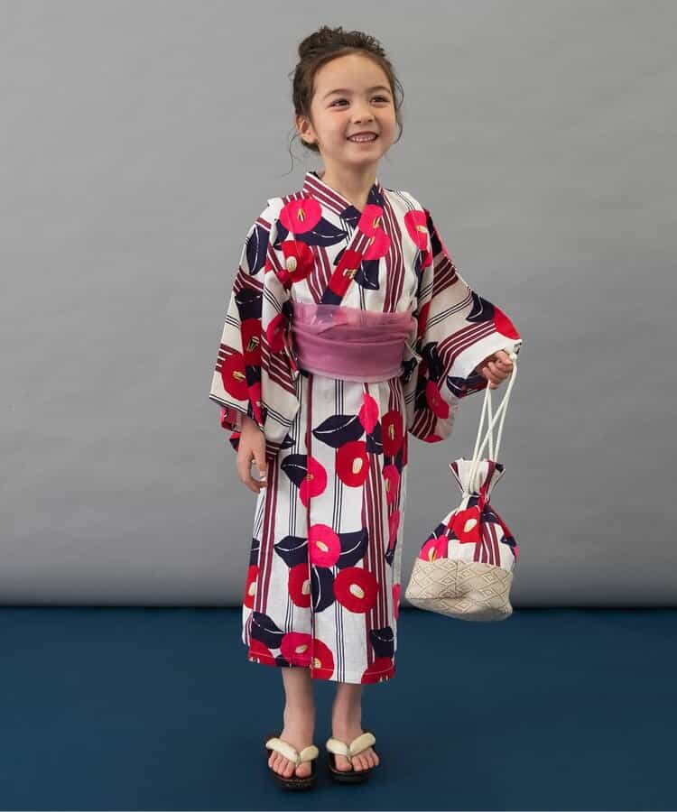 BREEZE Drawstring Bags (Direct from Japan) Japanese Kimono Bag Series Other Brands Japanese Summer Festival Special