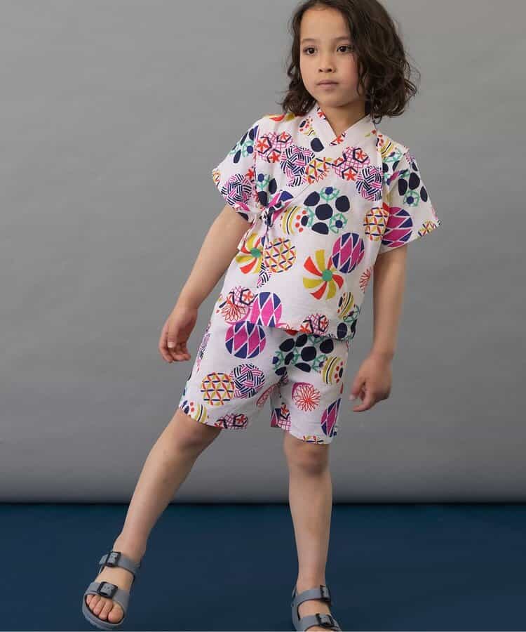 BREEZE Jinbei Kimono 80-140cm Boys' Summer TOPS PANTS Japanese Summer Festival Special