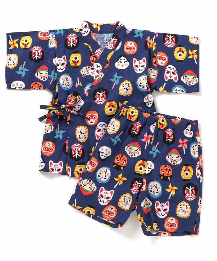 BREEZE Jinbei Kimono 80-140cm Boys' Summer TOPS PANTS Japanese Summer Festival Special