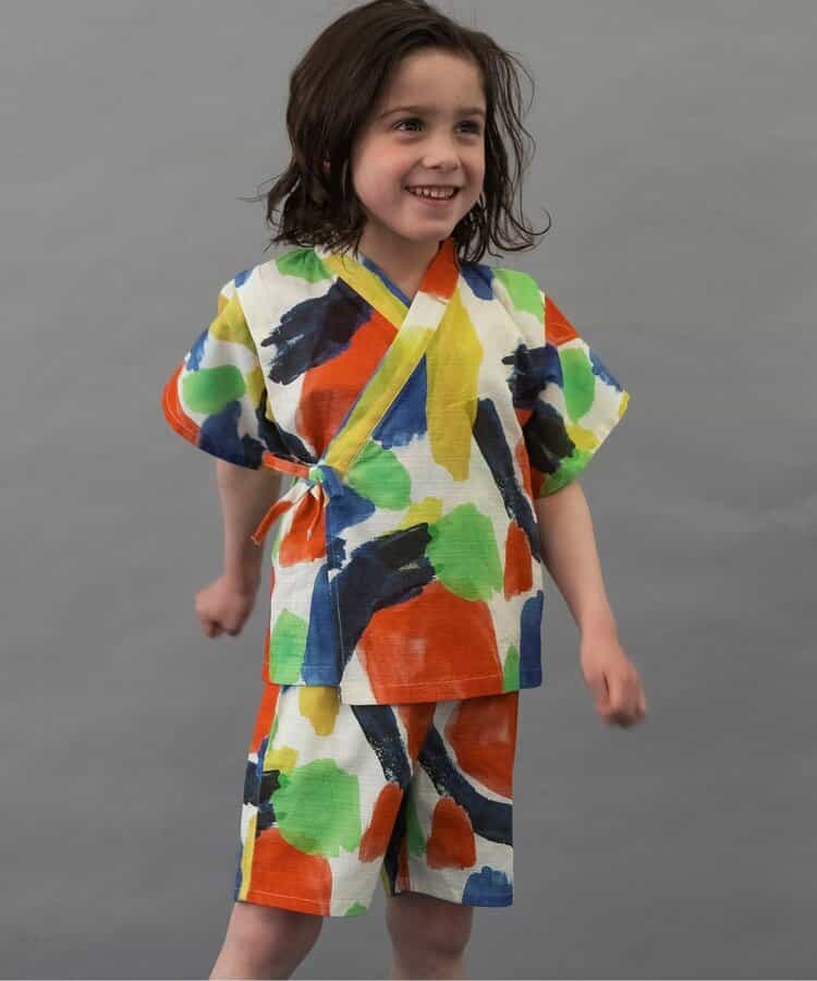 BREEZE Jinbei Kimono 80-140cm Boys' Summer TOPS PANTS Japanese Summer Festival Special