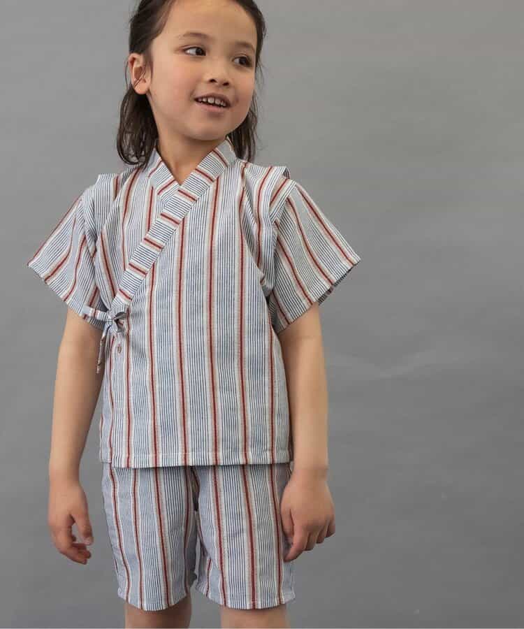 BREEZE Jinbei Kimono 80-140cm Boys' Summer TOPS PANTS Japanese Summer Festival Special