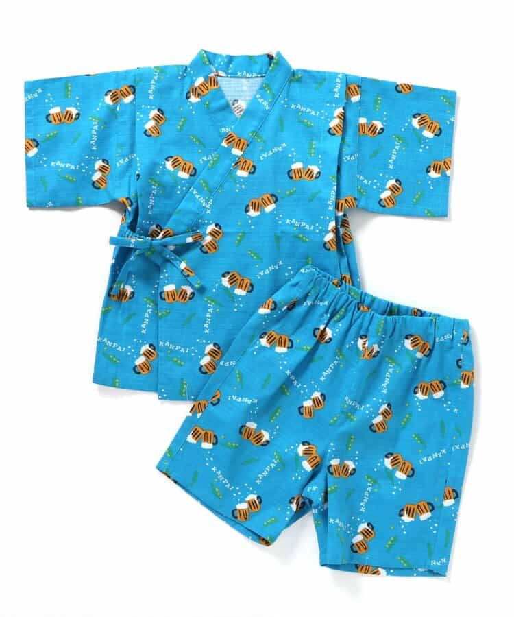 BREEZE Jinbei Kimono 80-140cm Boys' Summer TOPS PANTS Japanese Summer Festival Special