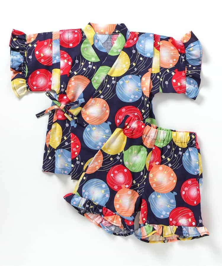 BREEZE Jinbei Kimono 80-140cm Girls' Summer TOPS PANTS Japanese Summer Festival Special