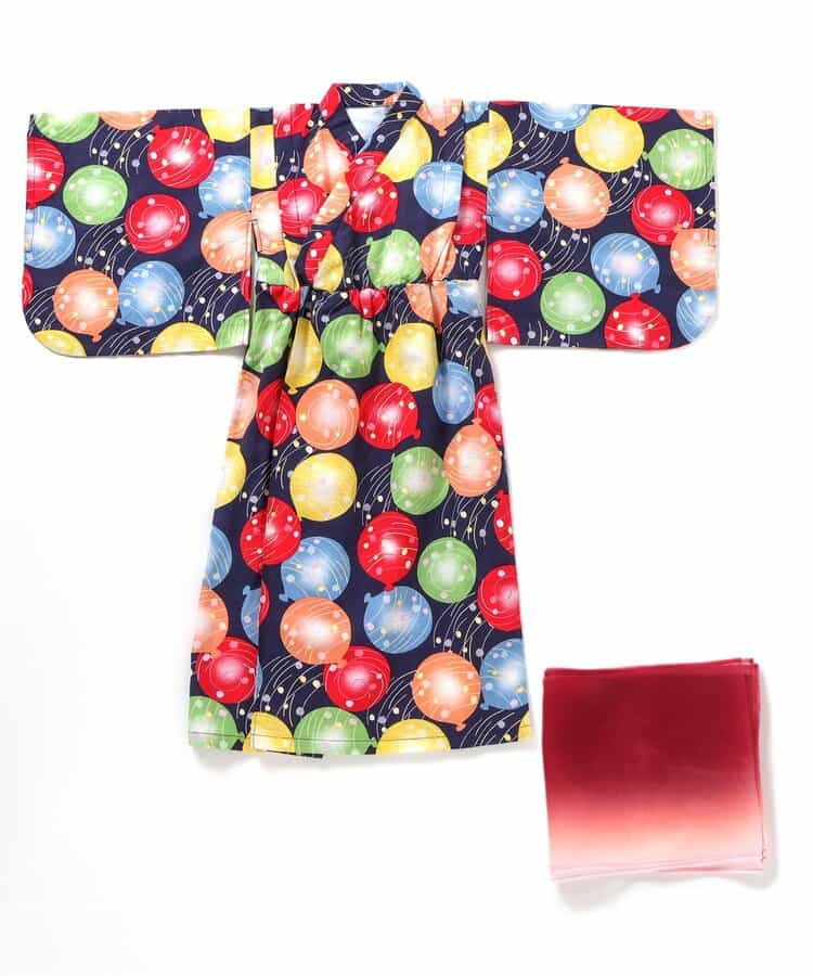 BREEZE Japanese Yukata Kimono 100-140cm Girls' Summer Dresses Japanese Summer Festival Special
