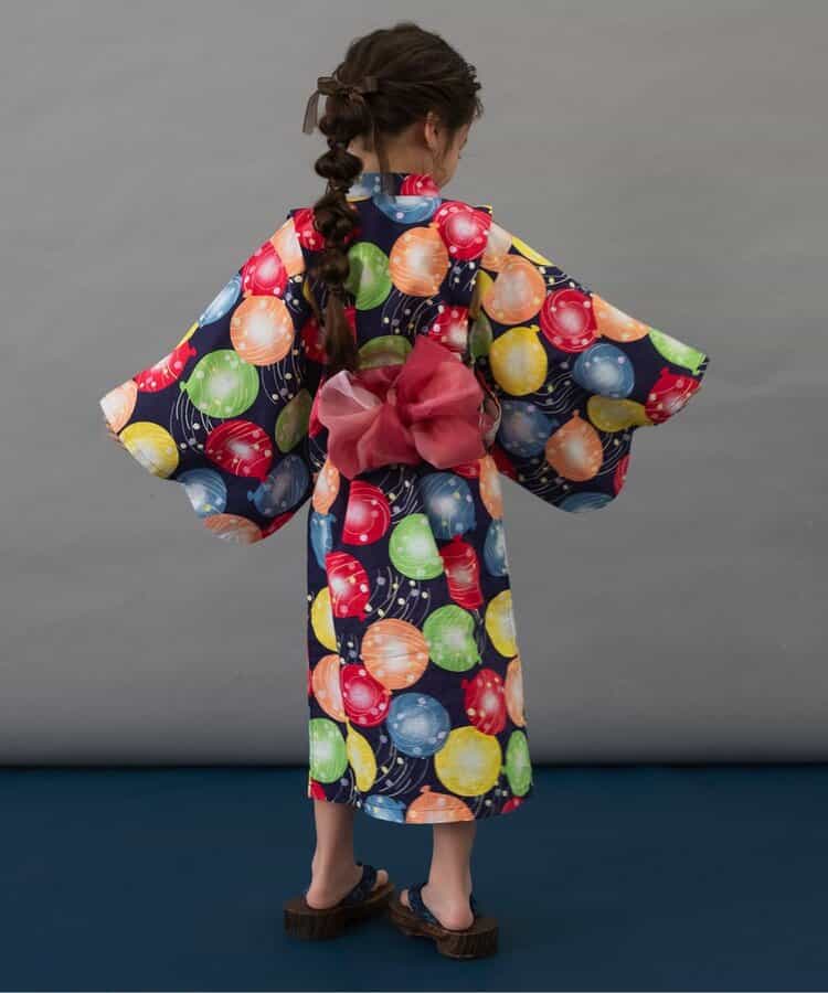 BREEZE Japanese Yukata Kimono 100-140cm Girls' Summer Dresses Japanese Summer Festival Special