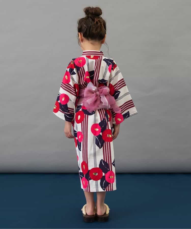 BREEZE Japanese Yukata Kimono 100-140cm Girls' Summer Dresses Japanese Summer Festival Special