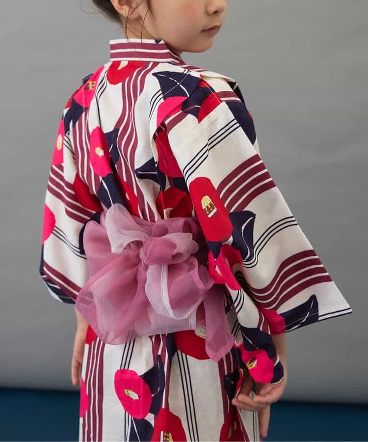 BREEZE Japanese Yukata Kimono 100-140cm Girls' Summer Dresses Japanese Summer Festival Special