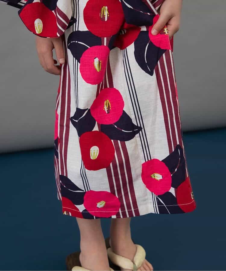 BREEZE Japanese Yukata Kimono 100-140cm Girls' Summer Dresses Japanese Summer Festival Special