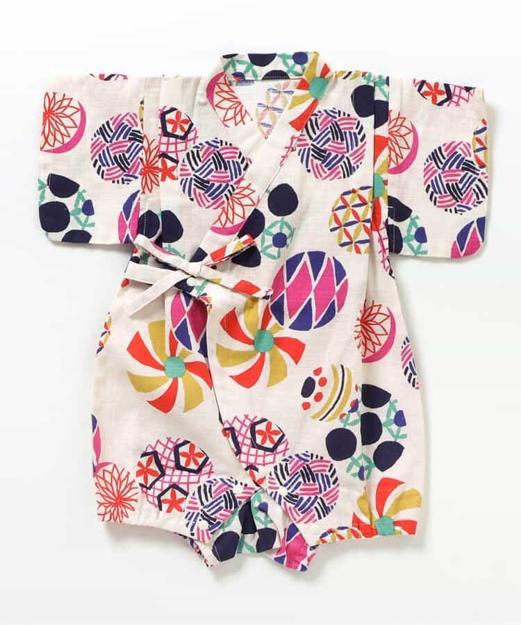 BREEZE Jinbei Kimono 70-80cm Boys' Summer Jumpsuit for Newborn Babies - Japanese Summer Festival Special