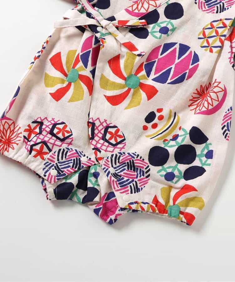 BREEZE Jinbei Kimono 70-80cm Boys' Summer Jumpsuit for Newborn Babies - Japanese Summer Festival Special