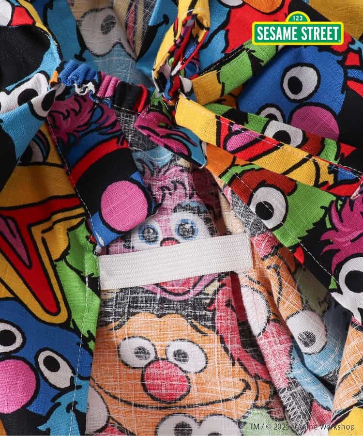 BREEZE x SESAME STREET Jinbei Japanese Kimono 80-130cm Boys' Summer TOPS PANTS Japanese Summer Festival Special