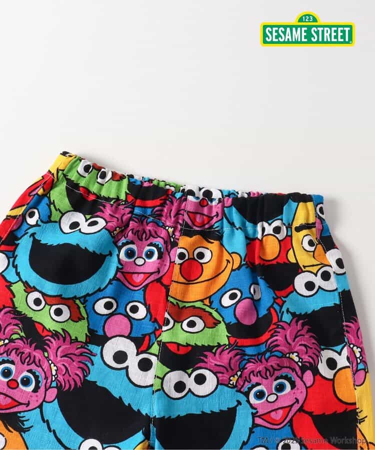 BREEZE x SESAME STREET Jinbei Japanese Kimono 80-130cm Boys' Summer TOPS PANTS Japanese Summer Festival Special