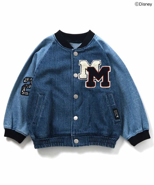日本童裝 BREEZE x Disney 牛仔棒球外套 90-140cm 男童款/女童款 秋季 OUTERWEAR